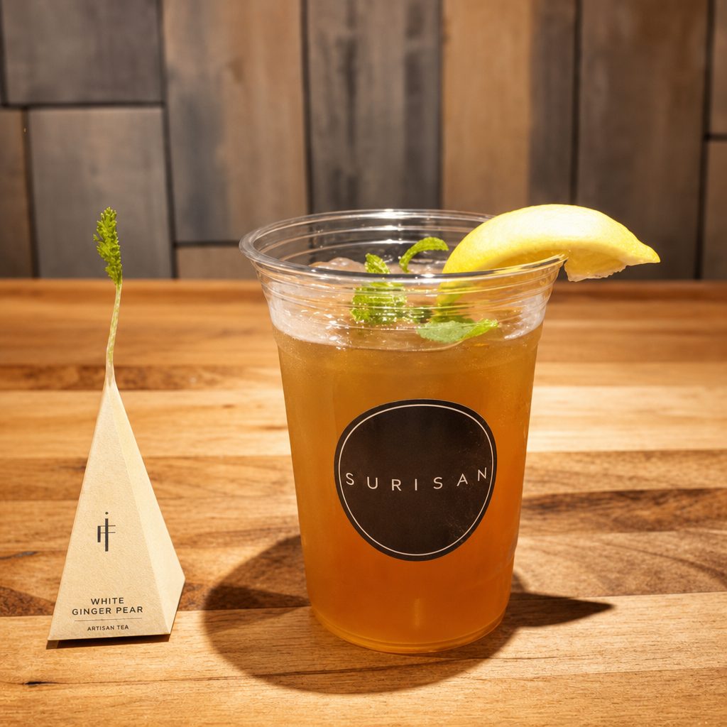 Tea Forte Ginger Pear Iced Tea.