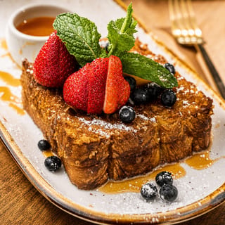 Blueberry Stuffed Crunch French Toast